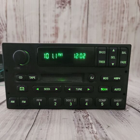 99 -04 Ford Expedition Mercury AM FM Cassette with CD Controls YL1F-18C870-JA - Picture 1 of 7